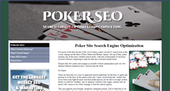 Desktop Screenshot of poker-seo.com