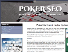 Tablet Screenshot of poker-seo.com